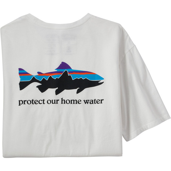  M' S HOME WATER TROUT ORGANIC T-SHIRT Herr - T-shirt