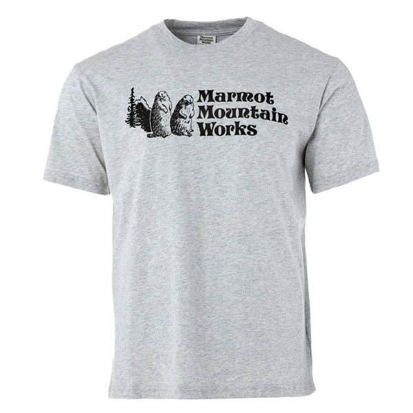Marmot MMW TEE SS Herr T-shirt LIGHT GREY HEATHER