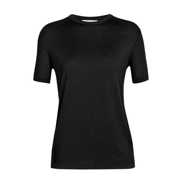 Icebreaker WOMEN GRANARY SS TEE Dam T-shirt BLACK