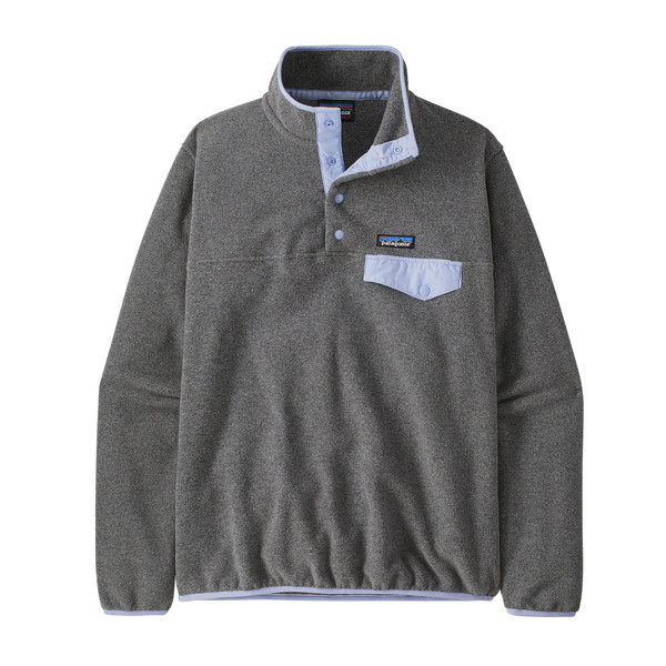 Patagonia W' S LW SYNCH SNAP-T P/O Dam Fleecetröja NICKEL W/PALE PERIWINKLE