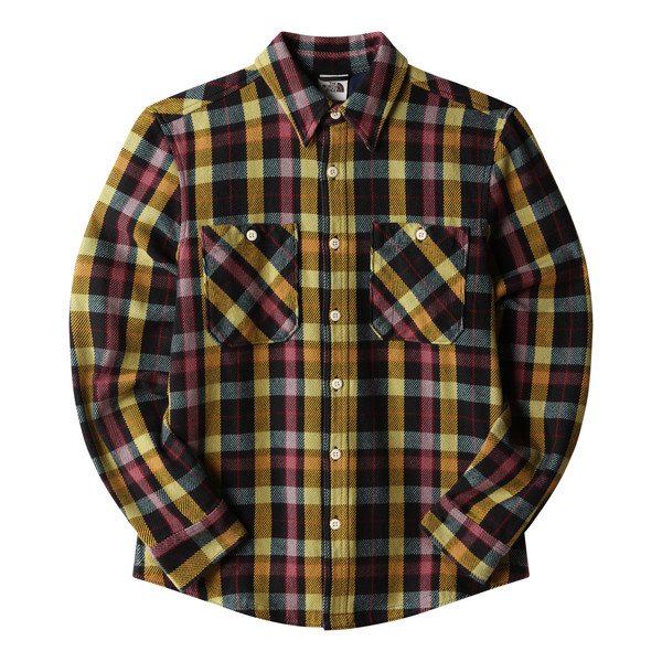 The North Face M VALLEY TWILL FLANNEL SHIRT Herr Skjorta WASABI LARGE ICON PLAID 2