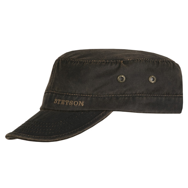 Stetson ARMY CAP CO/PES Unisex Keps DARK BROWN