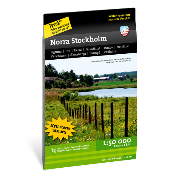  NORRA STOCKHOLM 1:50 000; 70x100 - Karta