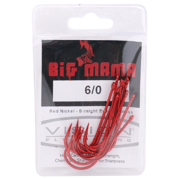  BIG MAMA HOOK RED 6/0