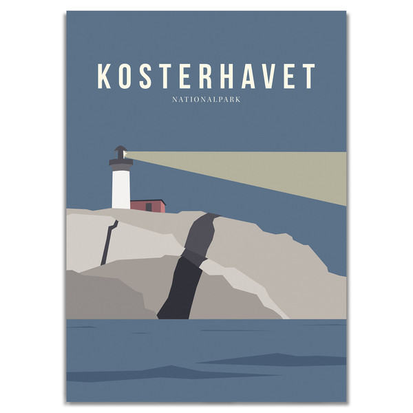 Naturkompaniet KOSTERHAVET NATIONALPARK POSTER Affisch NoColor