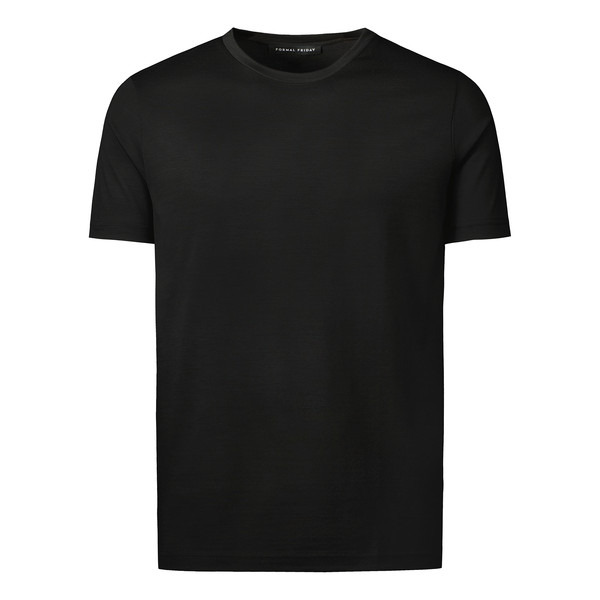 Formal Friday ULTRAFINE MERINO T-SHIRT Unisex T-shirt BLACK