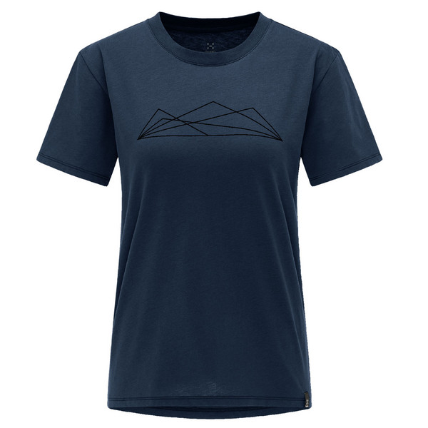 Haglöfs CAMP TEE WOMEN Dam T-shirt TARN BLUE GRAPHIC