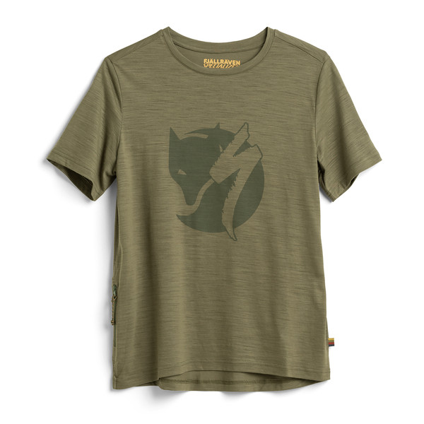 Fjällräven S/F WOOL T-SHIRT W Dam T-shirt GREEN