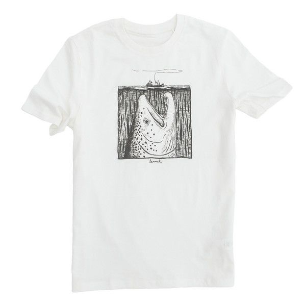 Lemmel MOBY TROUT T-SHIRT Unisex T-shirt OFF WHITE