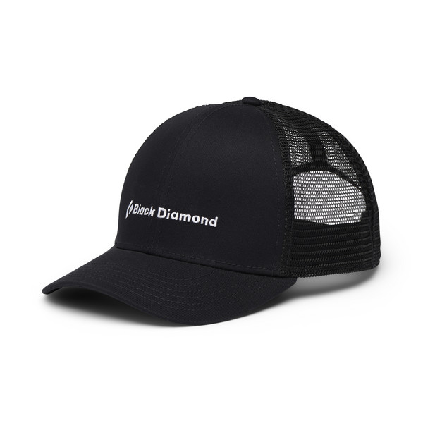 Black Diamond BD TRUCKER HAT Unisex Keps BLACK-BLACK-BD WORDMARK