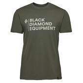 Black Diamond M STACKED LOGO SS TEE Herr - T-shirt