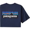 Patagonia M' S P-6 LOGO RESPONSIBILI-TEE Herr T-shirt BLACK - CLASSIC NAVY