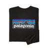 Patagonia M' S L/S P-6 LOGO RESPONSIBILI-TEE Herr Långärmad t-shirt WHITE - BLACK