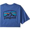 Patagonia M' S FITZ ROY HORIZONS RESPONSIBILI-TEE Herr - T-shirt - BAYOU BLUE