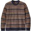 Patagonia M' S RECYCLED WOOL SWEATER Herr - Stickad tröja - COTTAGE ISLE SMALL: NEW NAVY