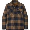Patagonia M' S INSULATED ORGANIC COTTON MW FJORD FLANNEL SHIRT Herr - Skjorta - MOUNTAIN PLAID: TIMBER BROWN