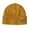 Patagonia BRODEO BEANIE Unisex Ullmössa LINE LOGO RIDGE: CLASSIC NAVY - SLOW GOING PATCH: CABIN GOLD