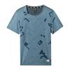  M PRINTED SUNRISER S/S SHIRT Herr - T-shirt - GOBLIN BLUE TRAIL MARKER PRINT