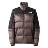 The North Face W DIABLO RECYCLED DOWN JACKET Dam Dunjacka DEEP TAUPE-TNF BLACK - DEEP TAUPE-TNF BLACK