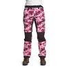 Is Not Enough ARETE ZIPOFF PANTS Dam Vandringsbyxor HOT PINK CAMOUFLAGE - FUCHSIA PINK  CAMOUFLAGE