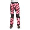 Is Not Enough ARETE ZIPOFF PANTS Dam Vandringsbyxor HOT PINK CAMOUFLAGE - HOT PINK CAMOUFLAGE