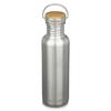  REFLECT 800ML (W/BAMBOO CAP) - Vattenflaska - BRUSHED STAINLESS