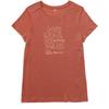  W' S TREE MESSAGE TEE Dam - T-shirt - DESERT ROCK RED