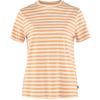 STRIPED T-SHIRT W Dam - T-shirt - LANDSORT PINK-CHALK WHITE
