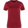  ABISKO WOOL SS W Dam - T-shirt - POMEGRANATE RED