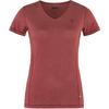Fjällräven ABISKO COOL T-SHIRT W Dam T-shirt MUSTARD YELLOW - POMEGRANATE RED