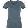 Fjällräven ABISKO COOL T-SHIRT W Dam T-shirt MUSTARD YELLOW - INDIGO BLUE
