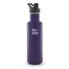 Klean Kanteen 800ML CLASSIC (W/SPORT CAP 3.0) Vattenflaska BRUSHED STAINLESS - BERRY SYRUP