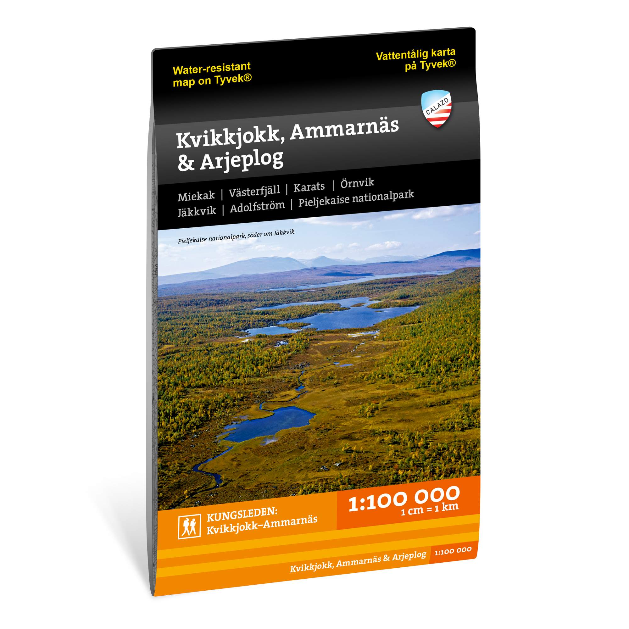 Calazo KVIKKJOKK, AMMARNÄS & ARJEPLOG - Fjällkarta | Naturkompaniet